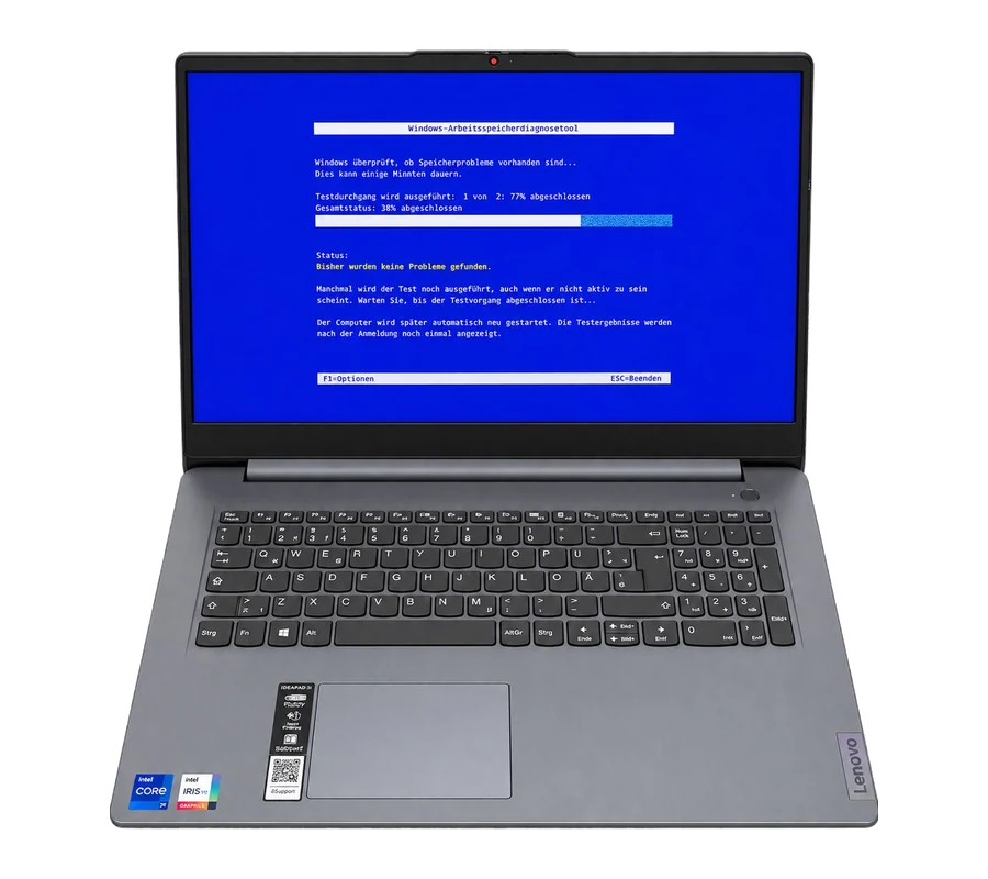 Lenovo IdeaPad 3 17IAU7: Verdacht auf RAM-Defekt