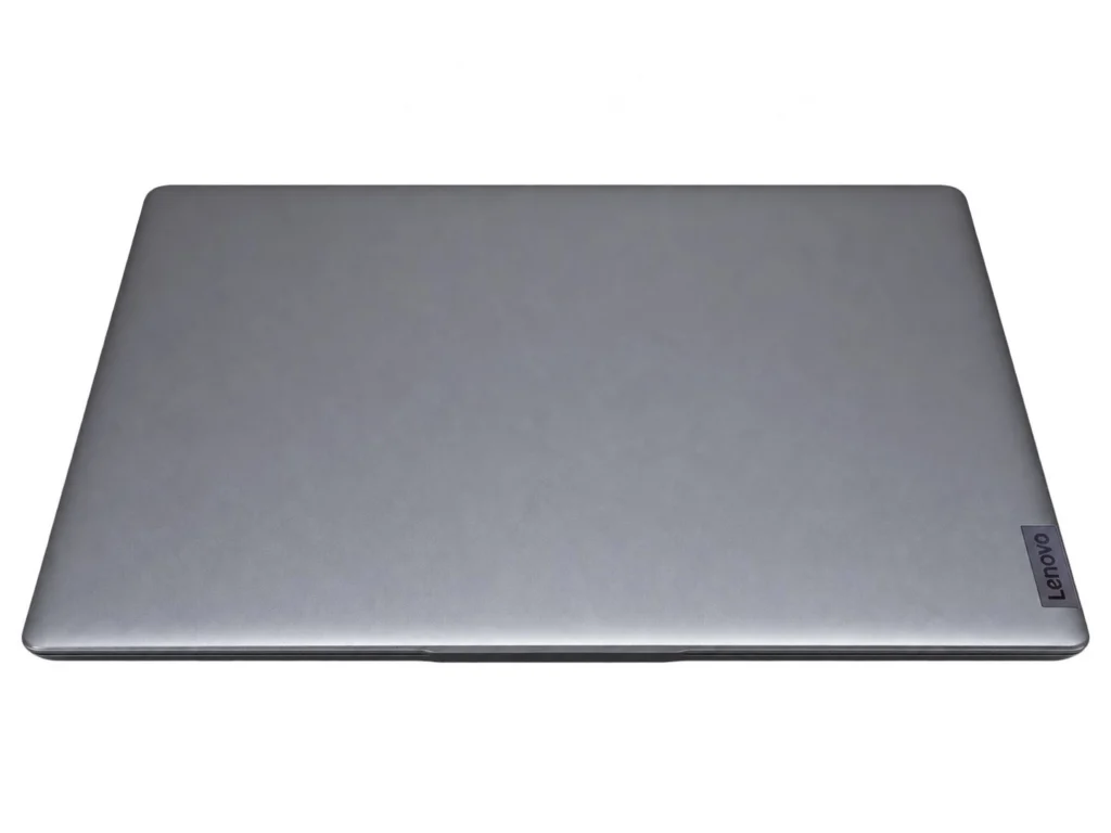 Geschlossenes Lenovo IdeaPad 3 17IAU7 in der Ansicht von oben