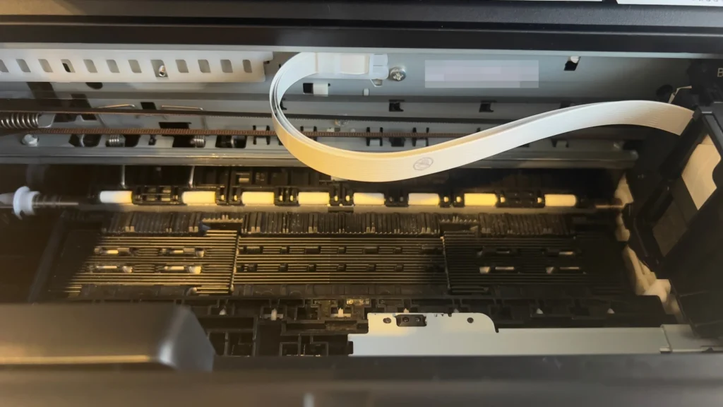 Geöffneter Druckbereich im Epson XP-3200